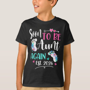 Womens soon to be aunt again 2026 mother's day T-Shirt