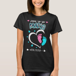 Womens Soon To Be Grandma Announce Mama 2022 New G T-Shirt