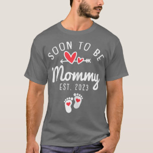 Womens Soon To Be Mommy 2023 Mothers Day Pregnancy T-Shirt