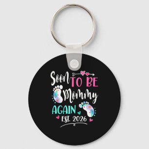 Womens soon to be mommy again 2026 mother's day keychain