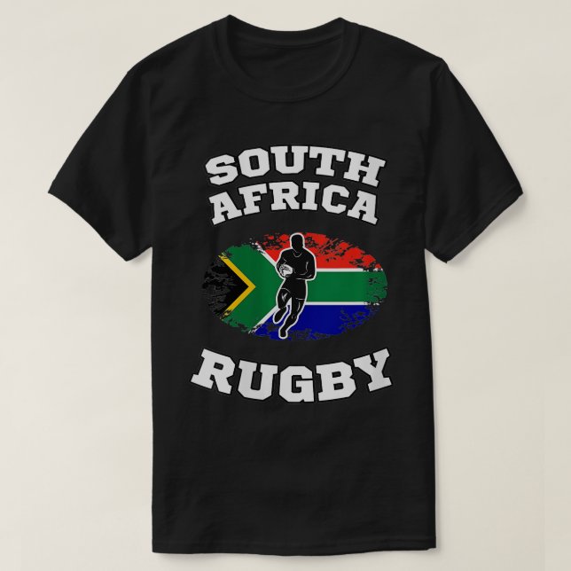 Womens South Africa Springboks Rugby VNeck  T-Shirt (Design Front)