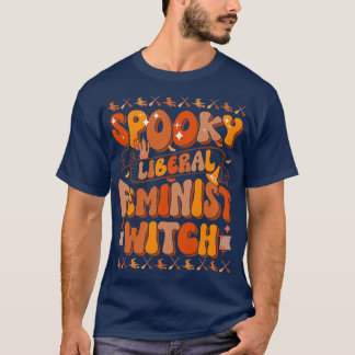 Womens Spooky Liberal Feminist Witch Premium T-Shirt