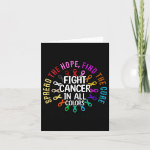 Womens Spread The Hope Find The Cure Fight Cancer  Card