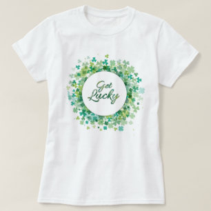 Womens St. Patricks Clover T-Shirt