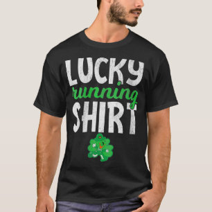 Womens St Patricks Day 5K Lucky Running  Funny Sha T-Shirt