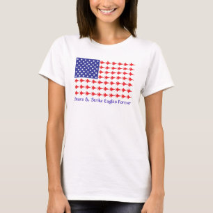 Womens Stars & Strike Eagles Forever Fitted Shirt