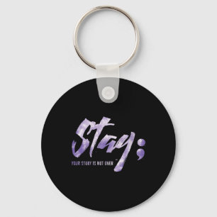 Womens Stay Your Story Is Not Over Mental Health S Keychain