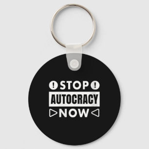 Womens Stop Autocracy Now Across The Usa V-neck Keychain