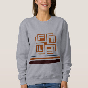 Women's Striped Stylish Clothing Sweatshirt