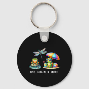 Womens Subtle Political Humour Frog Dragonfly Turt Keychain