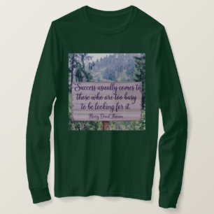 Womens Success Thoreau Quote T-Shirt  