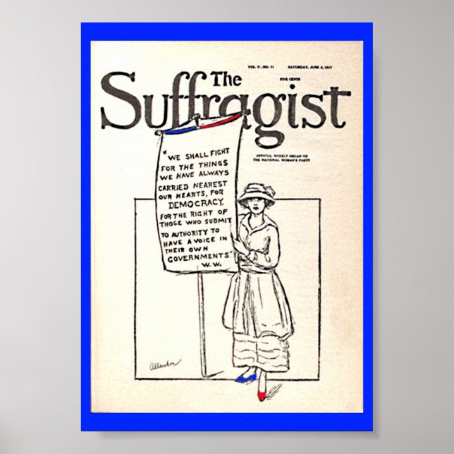 Women's Suffrage altered copy Suffragist News Poster (Front)