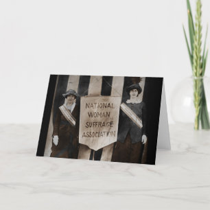 Women's Suffrage Movement Card