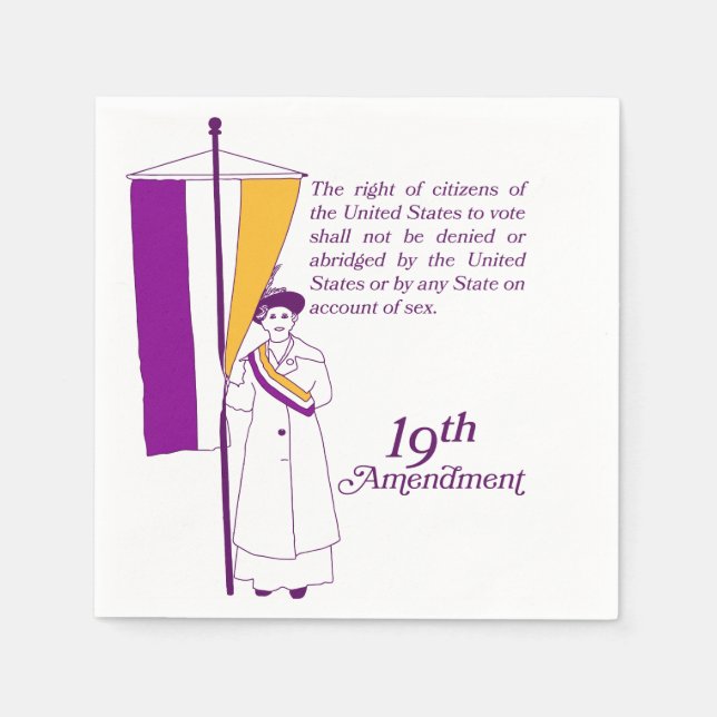 Women's Suffrage Napkin (Front)
