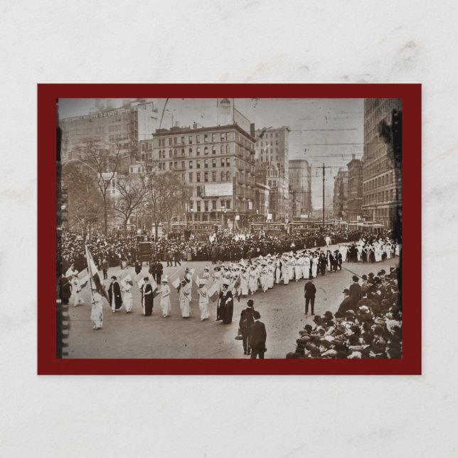 Women's Suffrage Parade 1912 Postcard (Front)