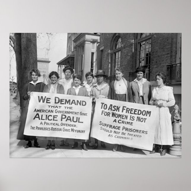 Women's Suffrage Pickets: 1917 Poster (Front)