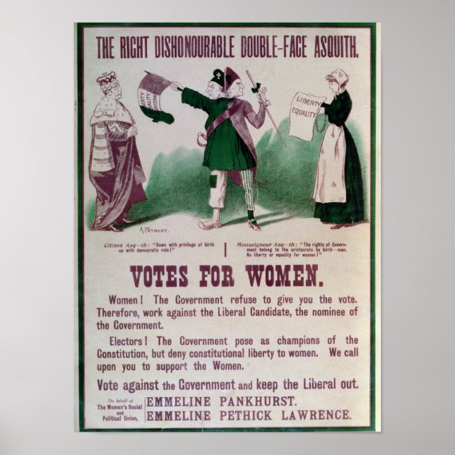 Women's Suffrage Poster (Front)