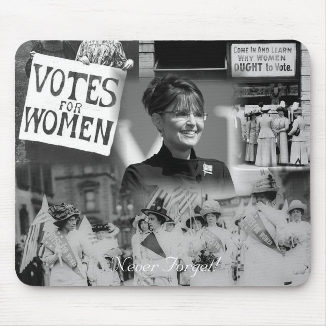 Women's Suffrage Sarah Palin Mousepad (Front)