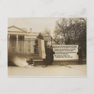 Women's Suffragette Bonfire in Washington D.C. Postcard