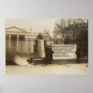 Women's Suffragette Bonfire in Washington D.C. Poster
