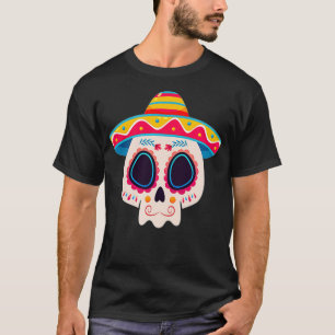 Womens Sugar with Meican hat Cinco 5 de mayo Fies T-Shirt