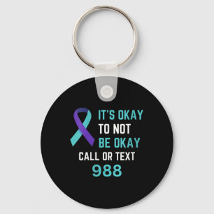 Womens Suicide Prevention 988 Hotline Shirt 988 Su Keychain