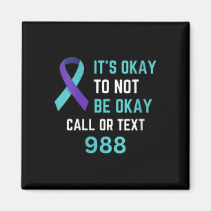 Womens Suicide Prevention 988 Hotline Shirt 988 Su Magnet