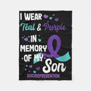 Womens Suicide Prevention Awareness In Memory Of S Fleece Blanket