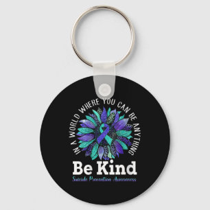 Womens Suicide Prevention Awareness Week Be Kind L Keychain