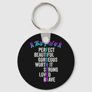 Womens Suicide Prevention Awareness Week Motivatio Keychain