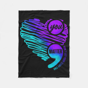 Womens Suicide Prevention Awareness Week You Semic Fleece Blanket