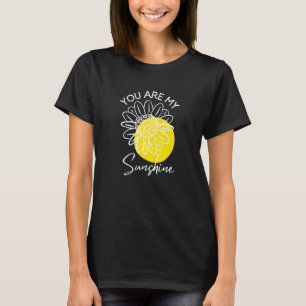 Womens Summer Sunflower You Are My Sunshine Bee Ki T-Shirt