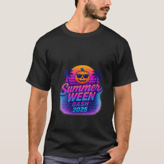 Womens SummerWeen Bash 2025 Skeleton Beach Party H T-Shirt