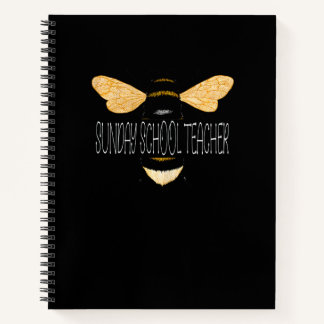 Womens Sunday School Teacher Bee Teacher Bee Schoo Notebook