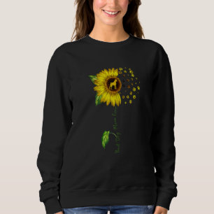 Womens Sunflower Best Dog Mom Ever Boxer Dog Sweatshirt