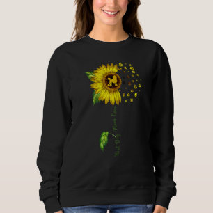 Womens Sunflower Best Dog Mom Ever Poodle Dog Sweatshirt