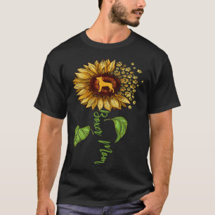 Womens Sunflower Boxer Mom Dog T-Shirt