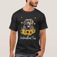 Womens Sunflower Newfoundland Mom Dog Lover 