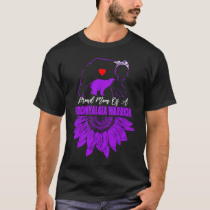 Womens Sunflower Warrior Fibromyalgia Awareness T-Shirt