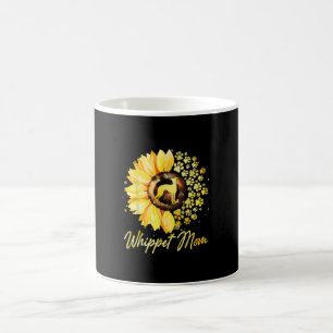 Womens Sunflower Whippet Mom Dog Lover Gift Coffee Mug