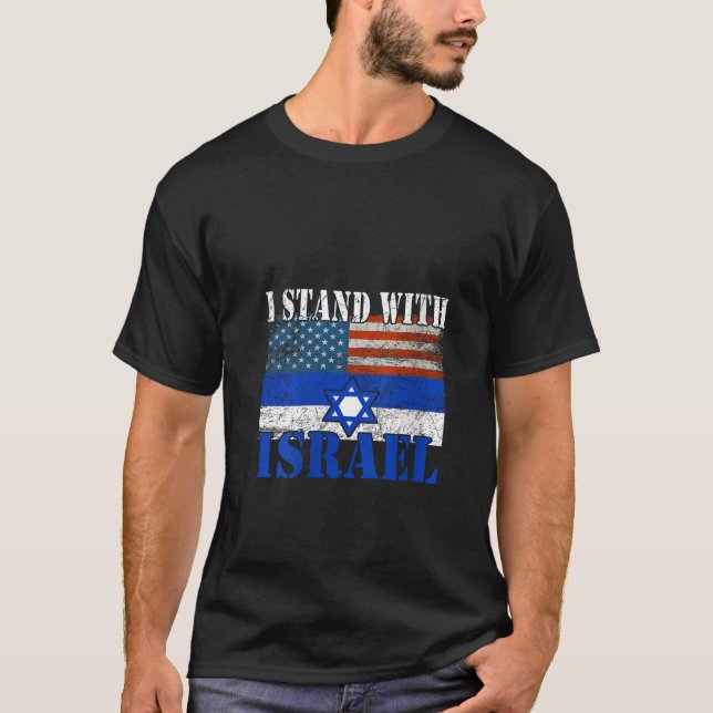 Womens Support Israel I Stand With Israel Israeli  T-Shirt (Front)