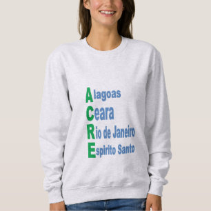 Women's Sweatshirt ash BRAZIL TOURISM 