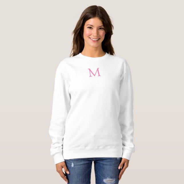 Womens Sweatshirt Double Sided Monogram Clothing (Front Full)