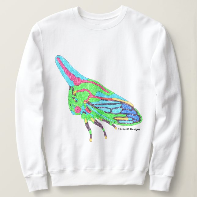Women's Sweatshirt (white) - Oak Treehopper (Design Front)