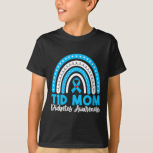 Womens T1d Mom Diabetes Awareness V-neck T-Shirt