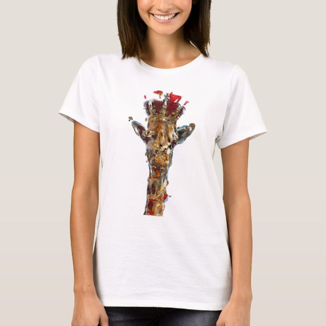 Women's T-shirt Giraffe- Animal Kingdom (Front)