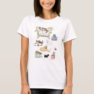 Women's T-shirt with dogs on it
