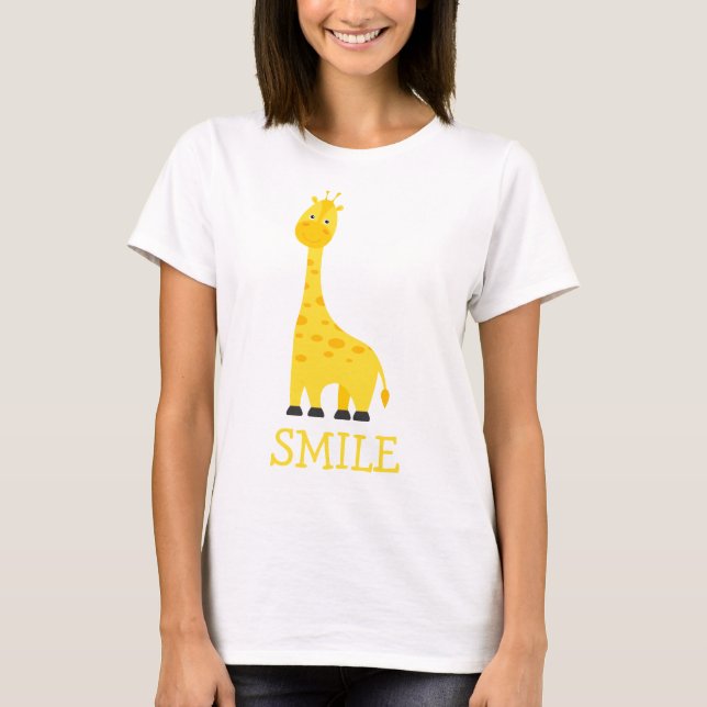 Women's T-shirt with giraffe (Devant)
