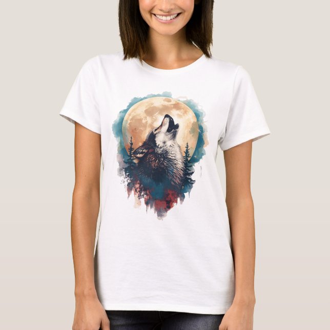 Women's T-shirt with night design (Front)