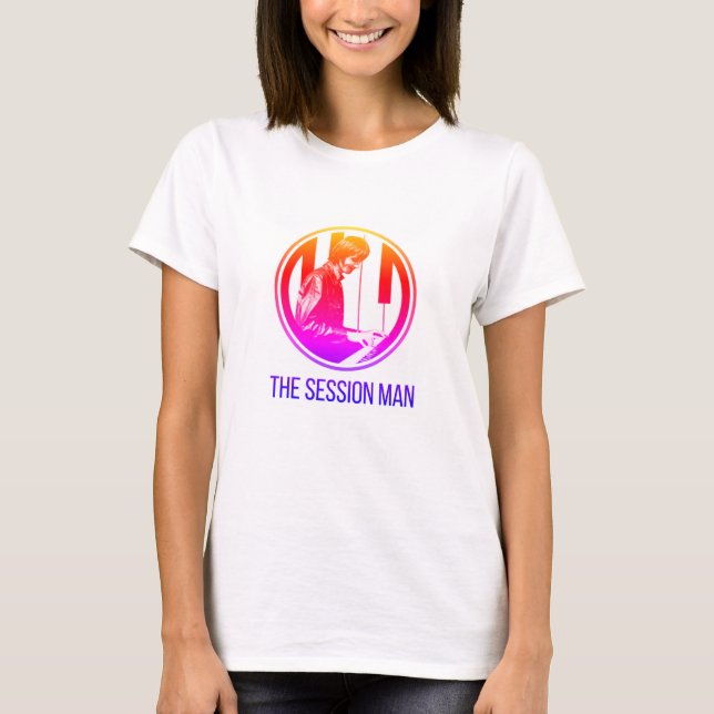 Women's T-Shirt with The Session Man (colour) (Front)